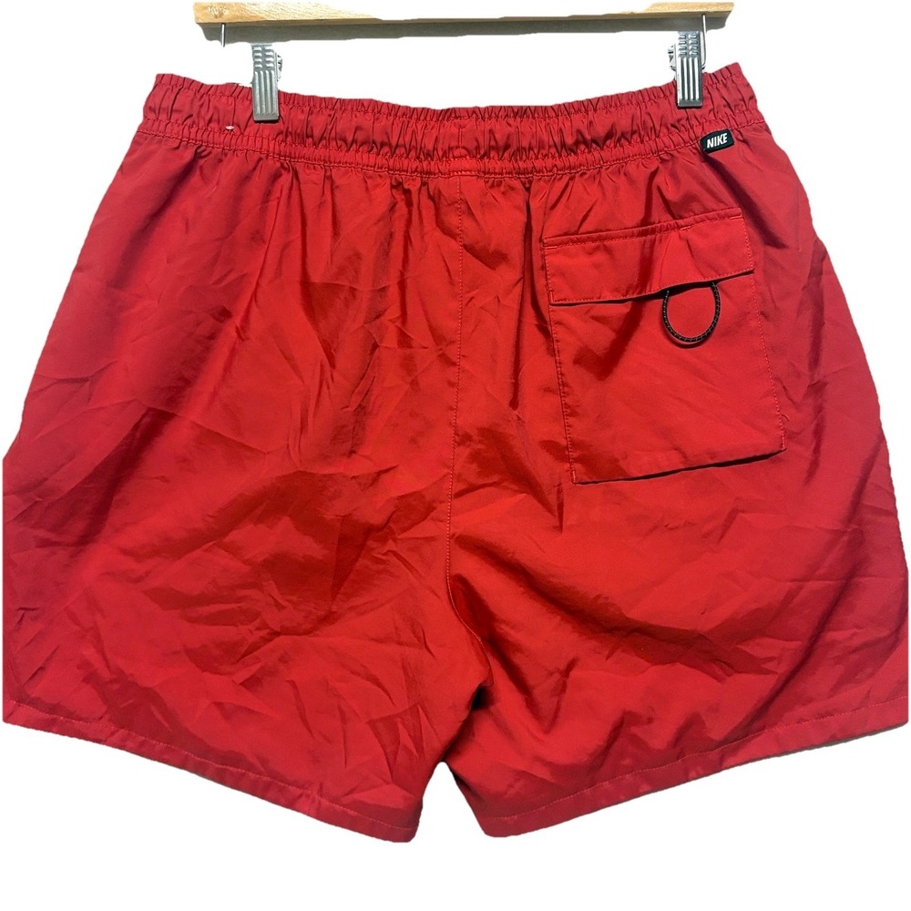 Nike Sportswear Woven Lined Flow Shorts Red Mens Size L - Picture 5 of 14